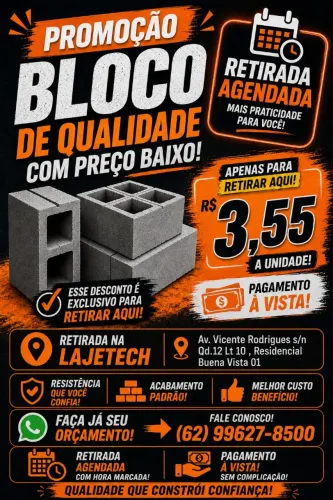 ? Promoção de blocos e canaletas 