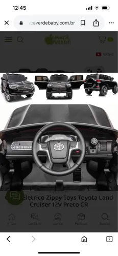 Carrinho elétrico LandCruiser