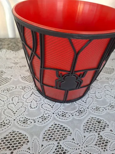 Homem Aranha balde de pipoca original
