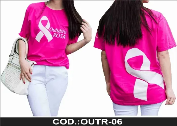 Camiseta Outubro Rosa - Conscientização com Conforto e Qualidade
