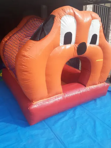 Piscina de bolinhas cachorrinho inflável