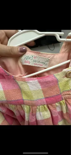 Vestido xadrez marca Que te encante - 18 meses / 2 anos 