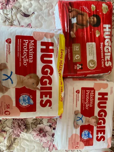 Fraldas Huggies G Novas