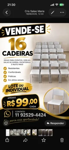 Cadeiras de ferro