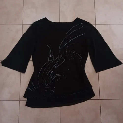 Blusa vintage bordada