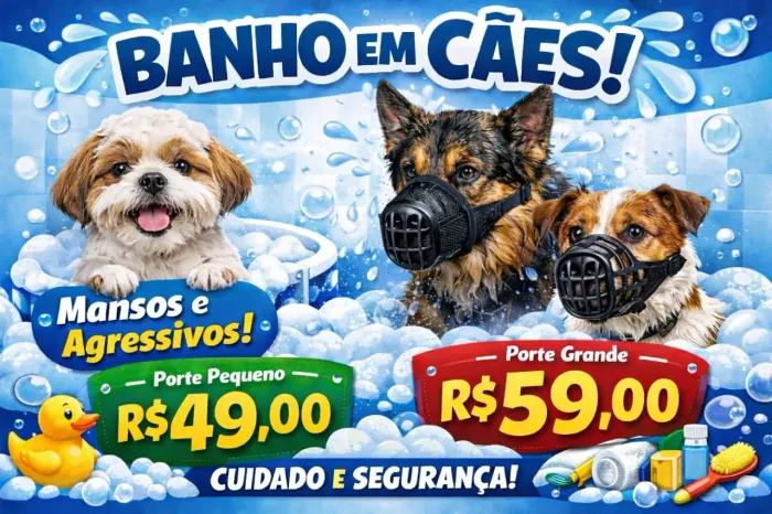 BANHO EM CÃES