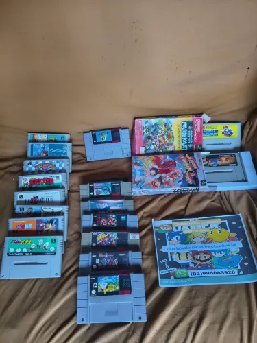 Cartuchos originais de super Nintendo
