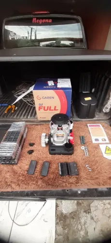 Kit completo motor garen para portão eletrônico 