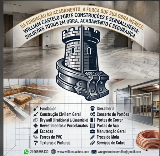 Construção civil em geral e serralheria