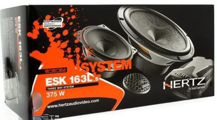 Som automótivo Kit 3 Vias Hertz ESK 163L.5 Energy - 375W - Estado de NOVO!
