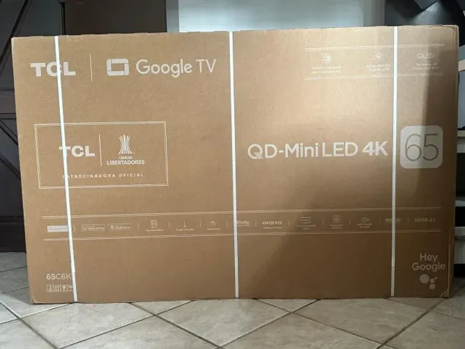 TV 65" 4K TCL MiniLED 65C6K 120Hz LACRADO ! NOVO ! Nota Fiscal e Garantia Google TV 4 HDMI