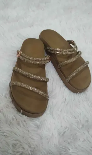 Papete Caramelo com strass