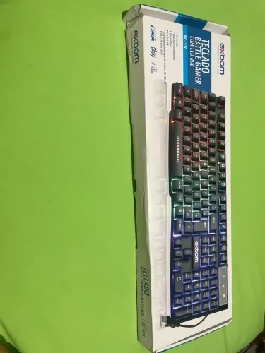 Teclado battle gamer com led rgb