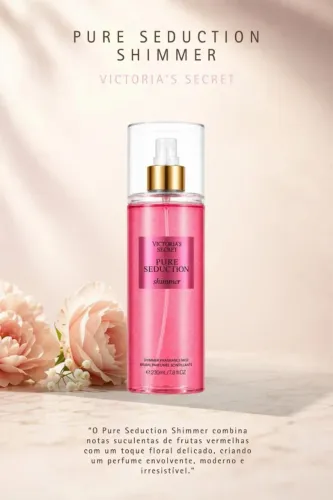 Body Splash Pure Seduction Shimmer - 230ml - Inspiração: Victoria's Secret