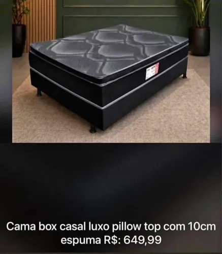 Cama casal pillow 12cm luxo
