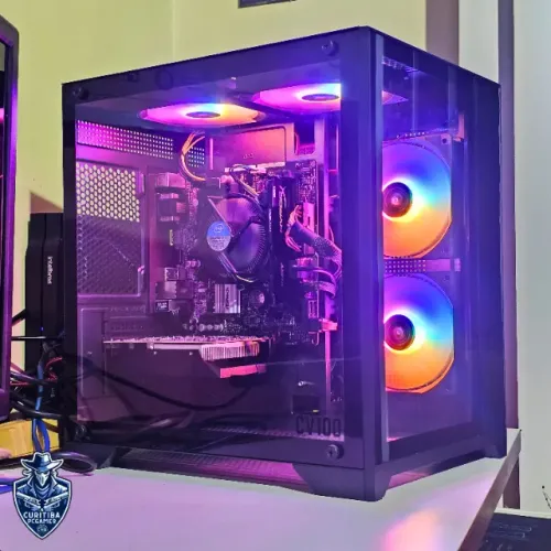 (PC 32) PC Gamer Intel i3-9100F 16GB SSD GTX 1050 Ti - Lindo, Rápido e Muito Forte!