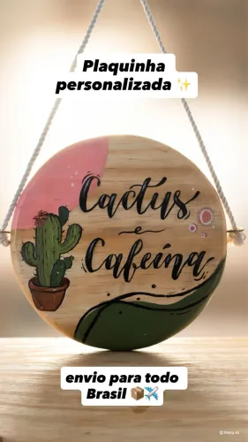 Placas de madeira personalizadas