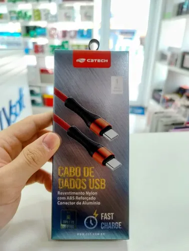 Cabo C3Tech CB-P160RD/CB-P150RD 1m 3A USB-C