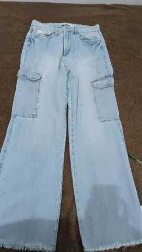 Calça Wide Cargo Boby Blues