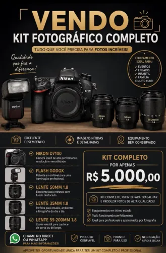 Equipamento fotográfico NIkon