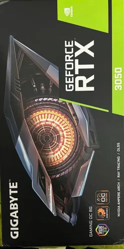 Placa de Vídeo Gigabyte - GeForce RTX 3050, 8GB GDDR6, Preto, GV-N3050GAMING OC-8GD