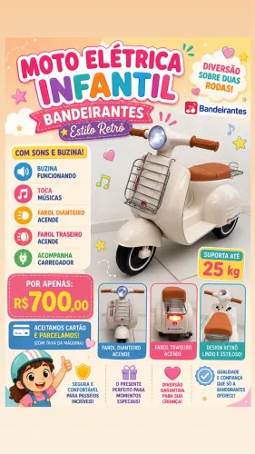 Moto Infantil Bandeirantes