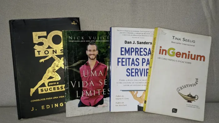 Kit 4 Livros Desenvolvimento Pessoal e Sucesso