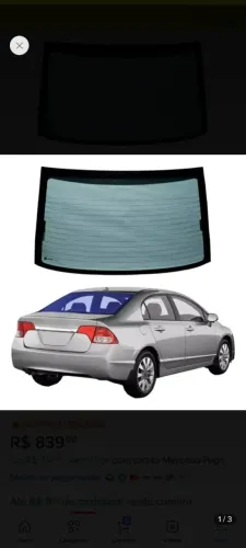 vidro traseiro civic g8