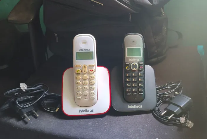 Kit 2 telefones Intelbras fixo sem fio