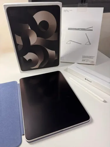 iPad Air 5ª Geração 11? + Apple Pencil 2ª Geração + Smart Folio Cor Azul