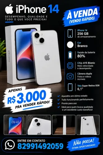 iPhone 14 256GB ? Branco