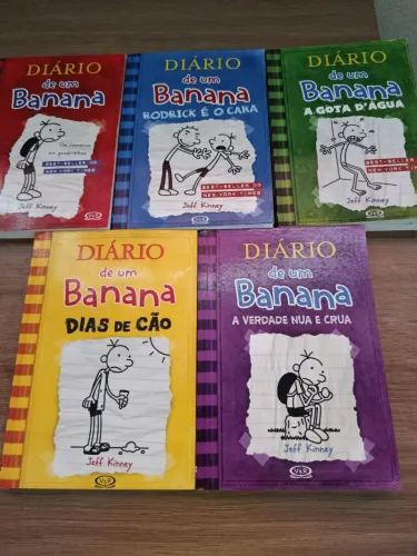 Kit 5 livros-Diário de um banana