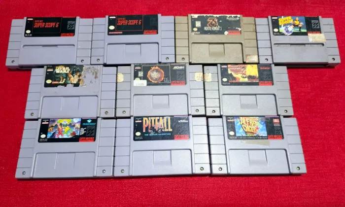 Jogos originais supwr nintendo o lote