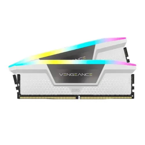(NOVO) Memoria Corsair Vengeance RGB 64GB (2x32GB) DDR5 5200MHz C40 Branco