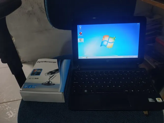 Notebook Hp mini $180 / microscópio usb $95