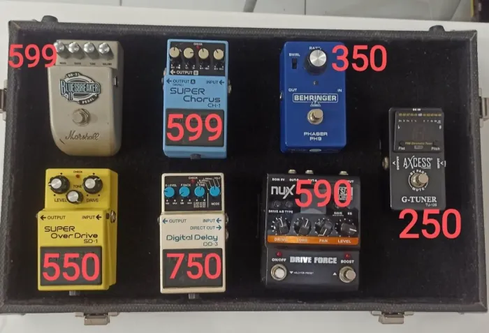 Pedal de Guitarra, Boss, Marshall, Nux, Behringer 