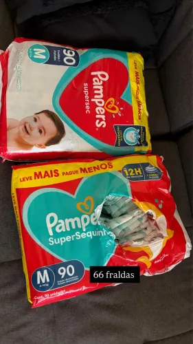 Fralda Pampers tamanho m