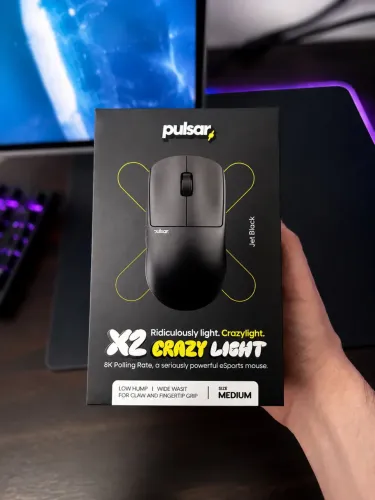 Pulsar X2 Crazy Light 8k + Caixa