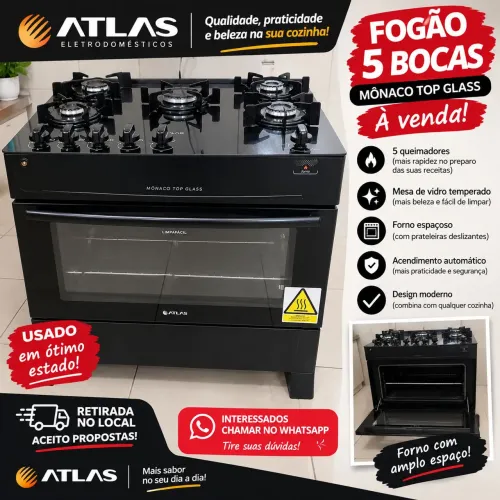 Fogão 5 bocas