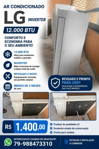 Ar-condicionado LG INVERTER 12.000BTU