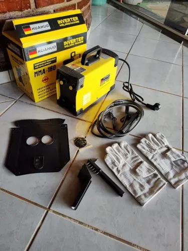 Máquina de solda inversora DC MMA-160 Máquina de solda manual portátil 220V amarela