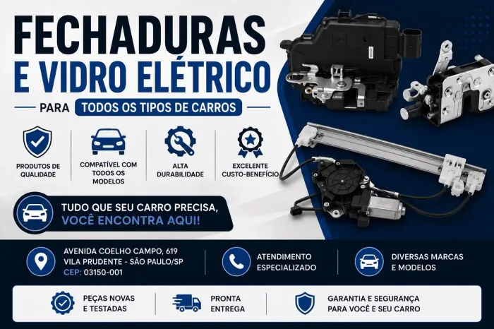 Kit vidro eletrico e fechaduras para carros
