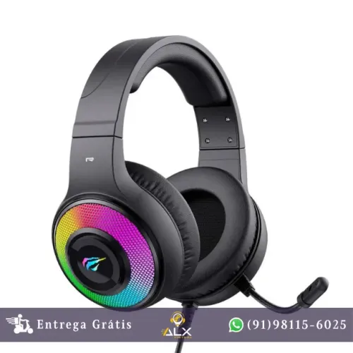Headset Gamer Havit H2042d, Rgb, Driver 50mm, Usb e P2 *ENTREGA GRÁTIS*