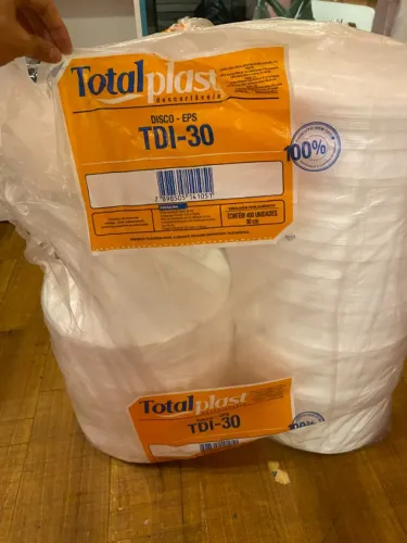 Disco De Isopor 30 Cm. Eps Tdi-30 - 150 UNIDADES