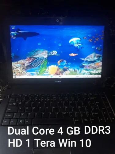 Notebook Dual Core 4 gb ddr3 hd 1 tera Windows 10 