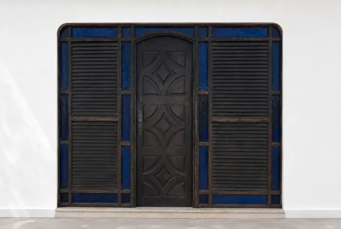 Porta madeira colonial