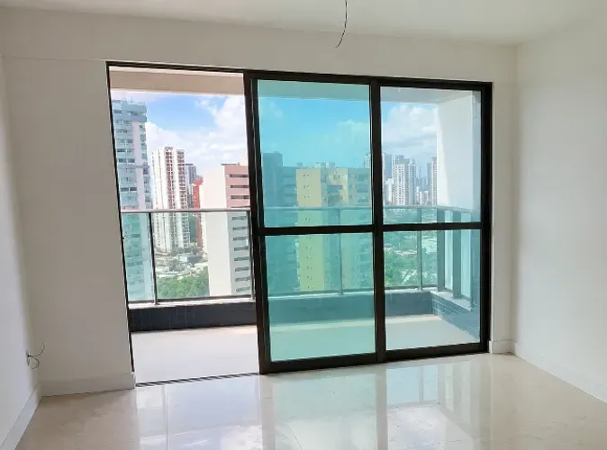 Porta de correr em vidro temperado verde 8mm 2,70 x 2,20m - Excelente estado