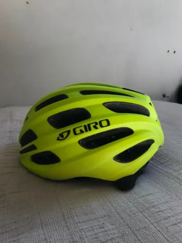 Capacete Ciclismo Bike - Giro Register Seminovo Original Amarelo Verde Neon