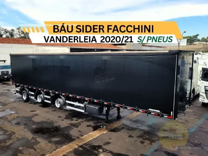 Carreta Baú Sider Vanderleia Facchini Ano 2020/21 S/ Pneus