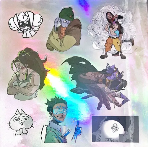 Sticker Pack Oficial Cavaleiras de Guinevere - 2 Cartelas Holográficas